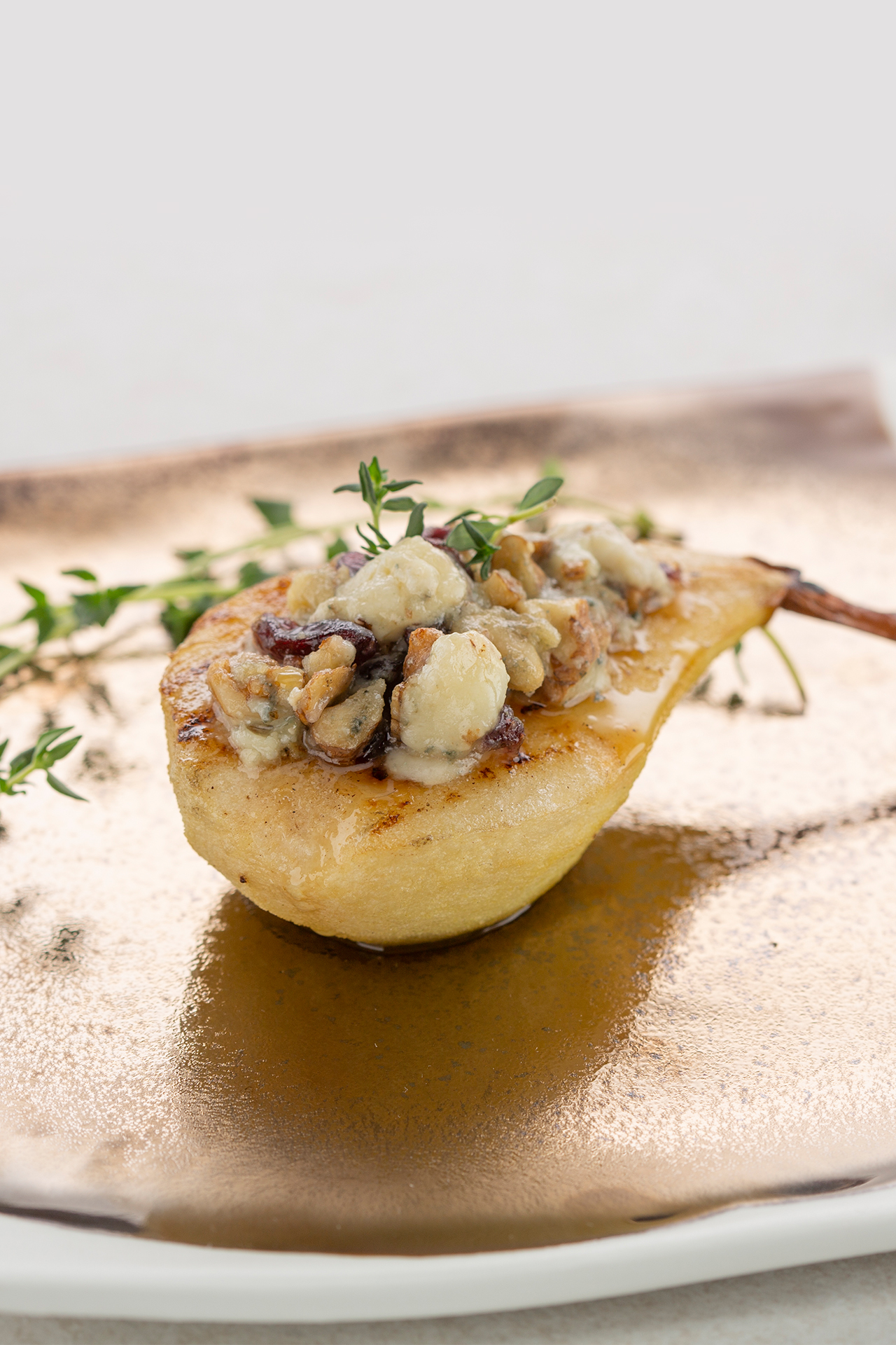 Roasted pear with Roquefort Roasted pear with Roquefort