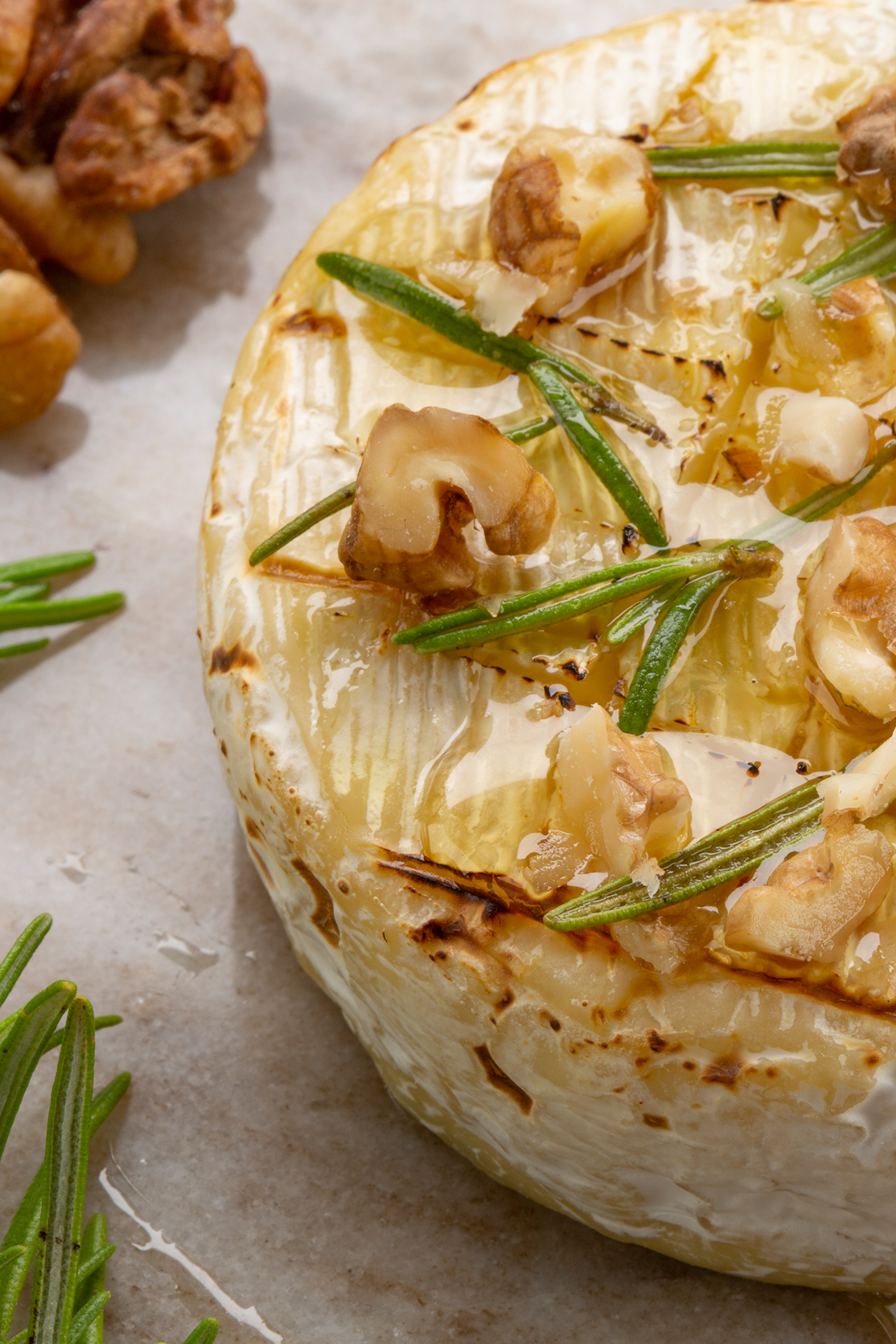 Baked Petit Camembert with honey