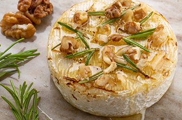 Baked Petit Camembert with honey