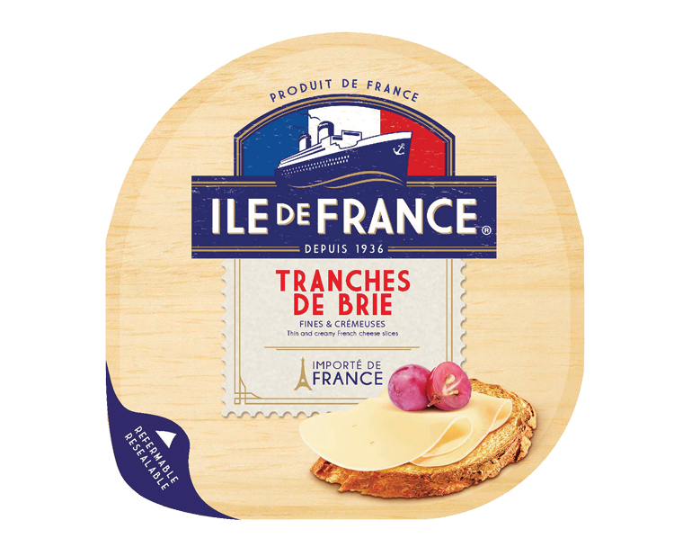 Tranches de Brie packaging